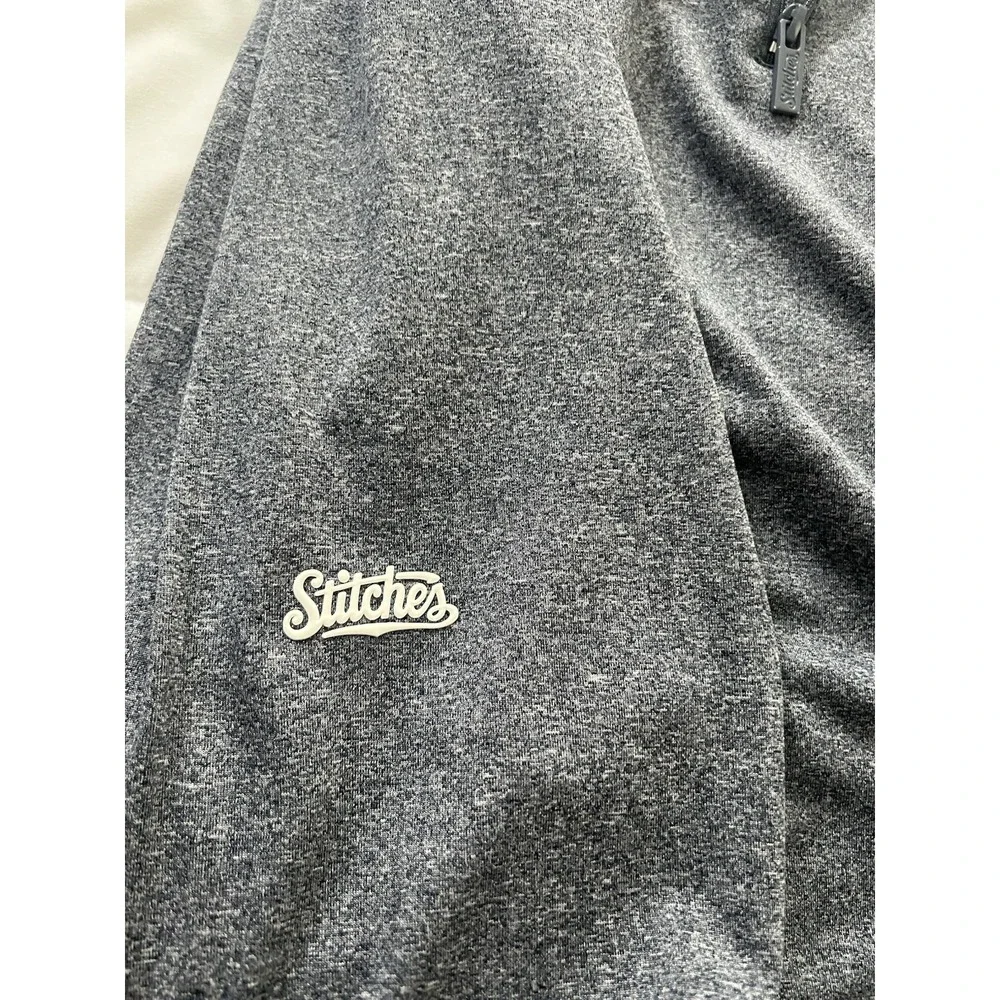 Stitches New York Yankees Quarter Zip Pullover‎ 3XL Gray MLB (169)